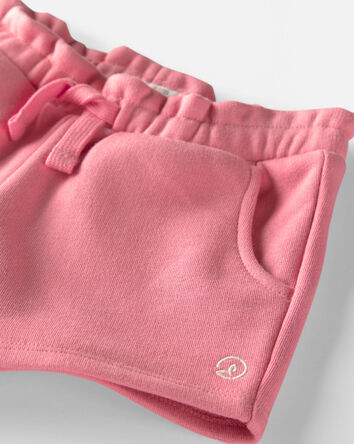 Toddler Girl French Terry Shorts Made with Organic Cotton, 
