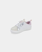 Toddler Girl Colorblock Metallic Heart Sneakers - White/Pink, image 6 of 6 slides