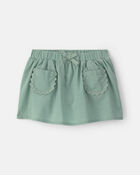Baby Girl Pocket Skort - Green, image 1 of 4 slides