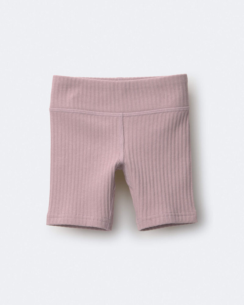 Toddler Girl Brooklyn Bike Shorts - Mauve, image 2 of 6 slides