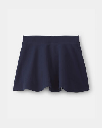 Toddler Girl Uniform Ponte Skort - Navy, 