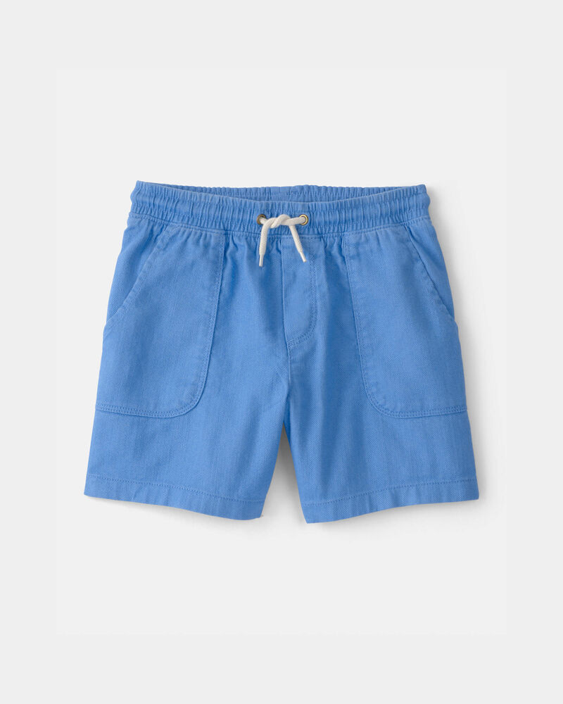 Boys Twill Shorts - Blue, image 1 of 5 slides