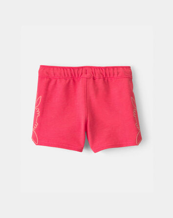 Baby Boy Crab French Terry Shorts - Coral, 