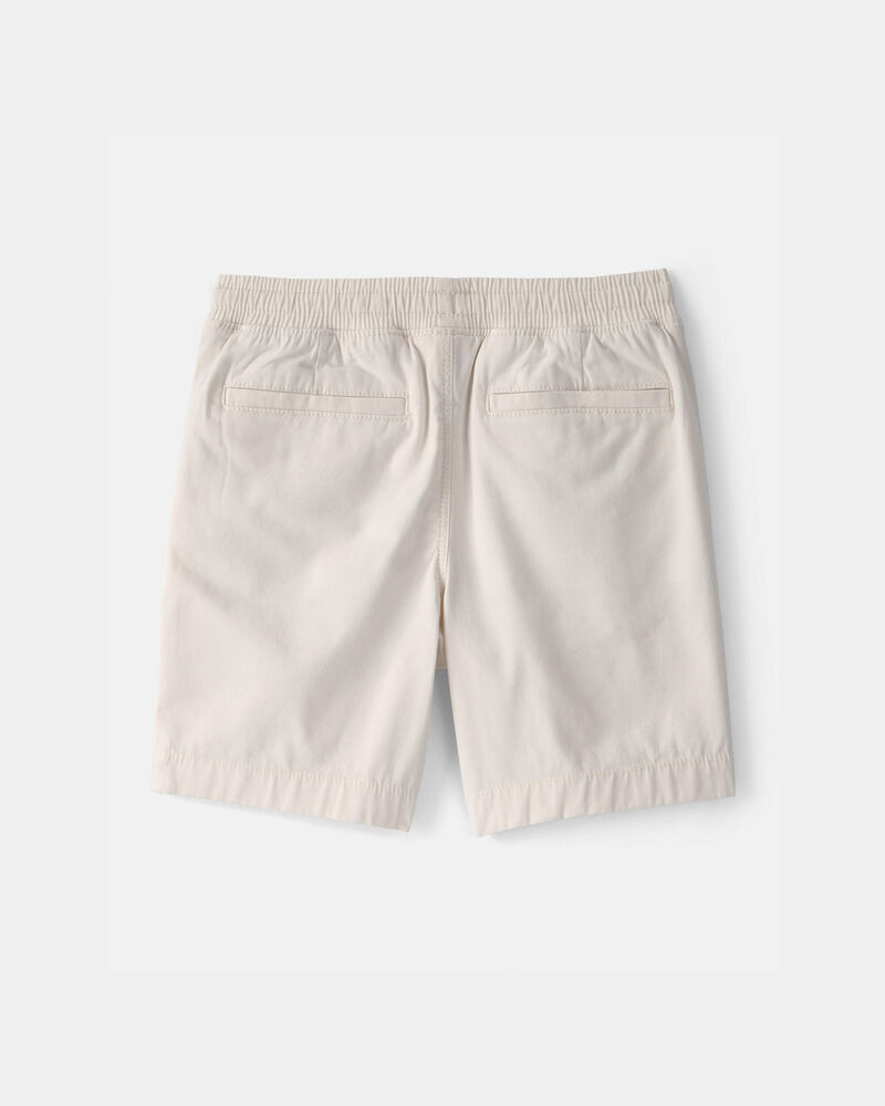 Boys 2-Piece Button-Down Shirt & Short Set - Brown/White, image 5 of 6 slides