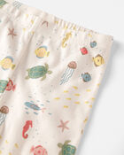 Kid 2-Piece Organic Cotton Pajamas in Under the Sea, image 2 of 4 slides