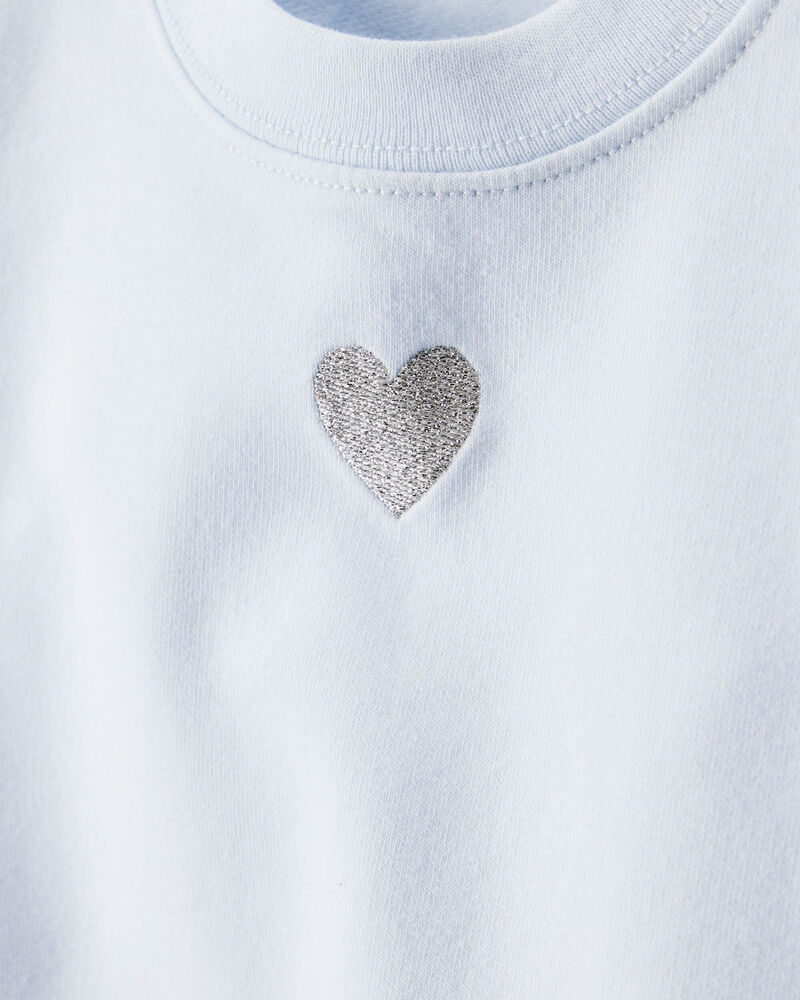 Baby Girl 3-Piece Heart Pullover Set - Blue, image 2 of 5 slides