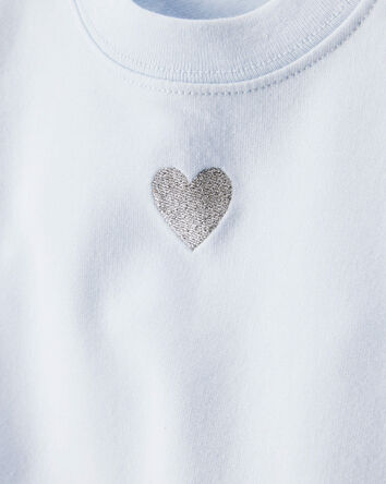 Baby Girl 3-Piece Heart Pullover Set - Blue, 