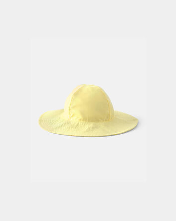 Baby Girl Seashell Reversible Swim Hat - Yellow, 