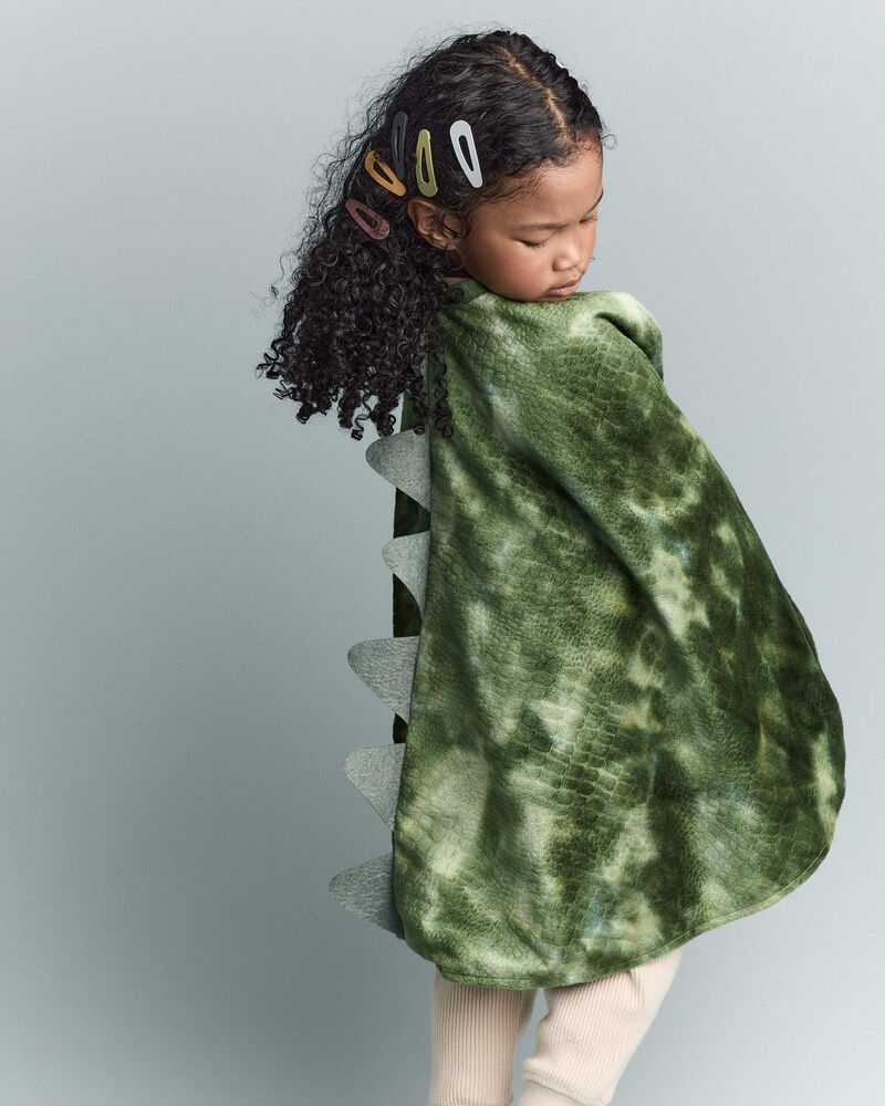 Toddler Believe In Dragons Dress Up Cape - Green, image 1 of 10 slides