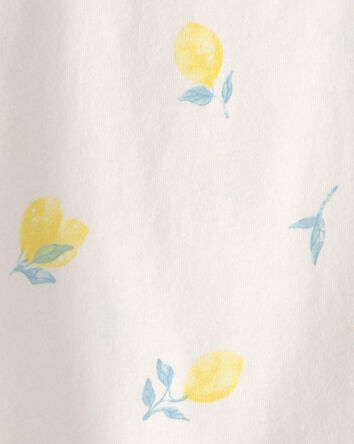 Baby Girl Lemon Relaxed Top - Cream, 
