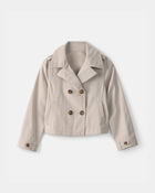 Girls Trench Jacket - Tan, image 1 of 3 slides