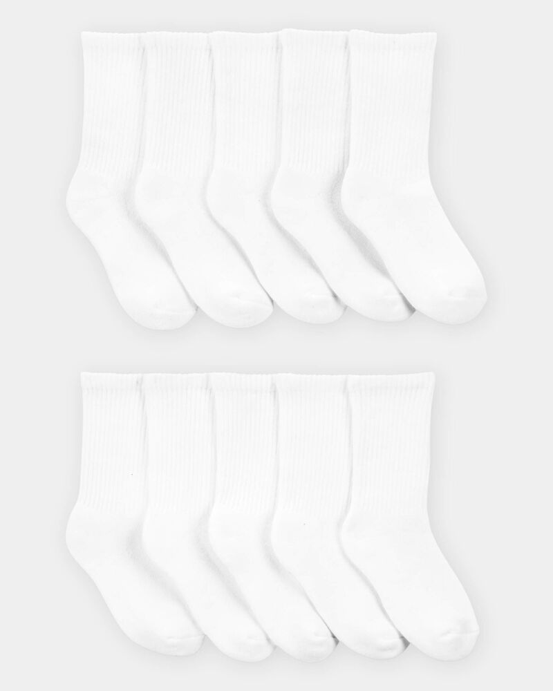 Boys 10-Pack Crew Socks, image 1 of 2 slides