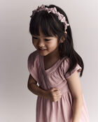 Toddler Girl Bow Headband - Mauve, image 1 of 5 slides