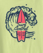 Boys 'Surf Central' Graphic Tee - Green, image 2 of 3 slides