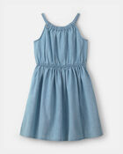 Girls Denim Chambray Dress - Light Wash, image 1 of 4 slides