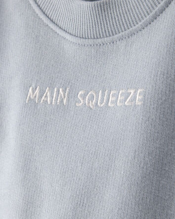 Baby Boy 3-Piece 'Main Squeeze' Sweatshirt, Bodysuit & Short Set - Blue, 