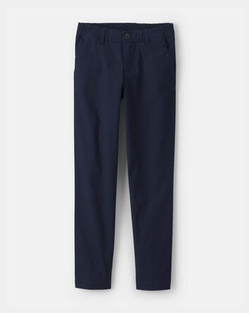 Girls Uniform Skinny Pants - Navy, 