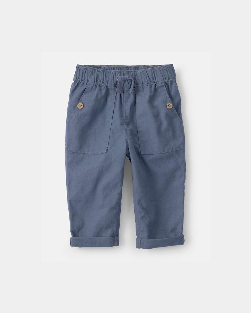 Baby Boy 2-Piece Plaid Shirt & Pant Set - Blue, image 2 of 5 slides