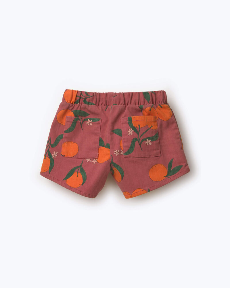 Toddler Girl A-Line Shorts in Clementine Grove Print - Rose, image 5 of 6 slides