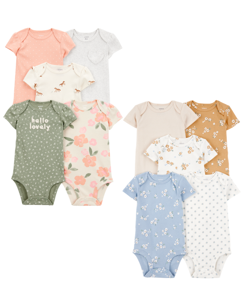 Baby 10-Pack Short-Sleeve Bodysuits, image 1 of 16 slides