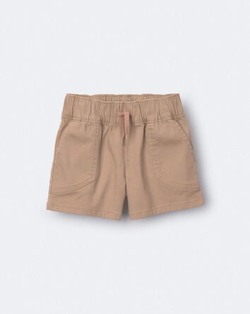 Toddler Boy Standard Shorts with Pockets - Khaki, 