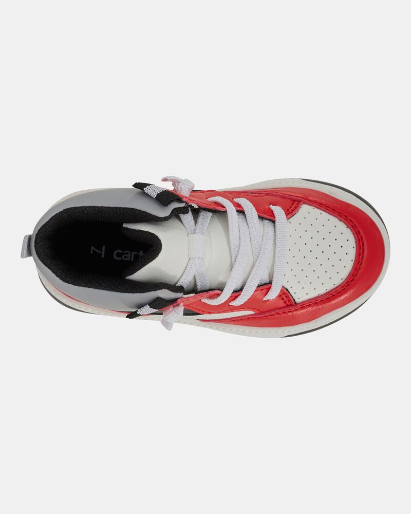 Toddler High-Top Sneakers - Red/White, image 4 of 7 slides