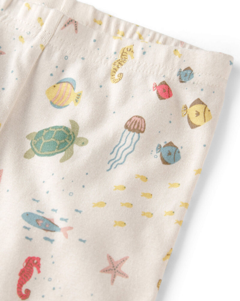 Toddler 2-Piece Organic Cotton Pajamas in Under the Sea, image 2 of 4 slides