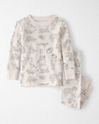 Baby 2-Piece Organic Cotton Ribbed Pajama Set in Pet Print, image 1 of 4 slides