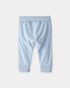 Baby Boy 2-Piece 'Let's Be Friends' Graphic Tee & Pant Set - Grey/ Blue, image 6 of 7 slides