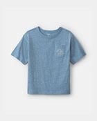 Boys 'State of Palm' Beach Embroidered Graphic Tee - Blue, image 1 of 3 slides