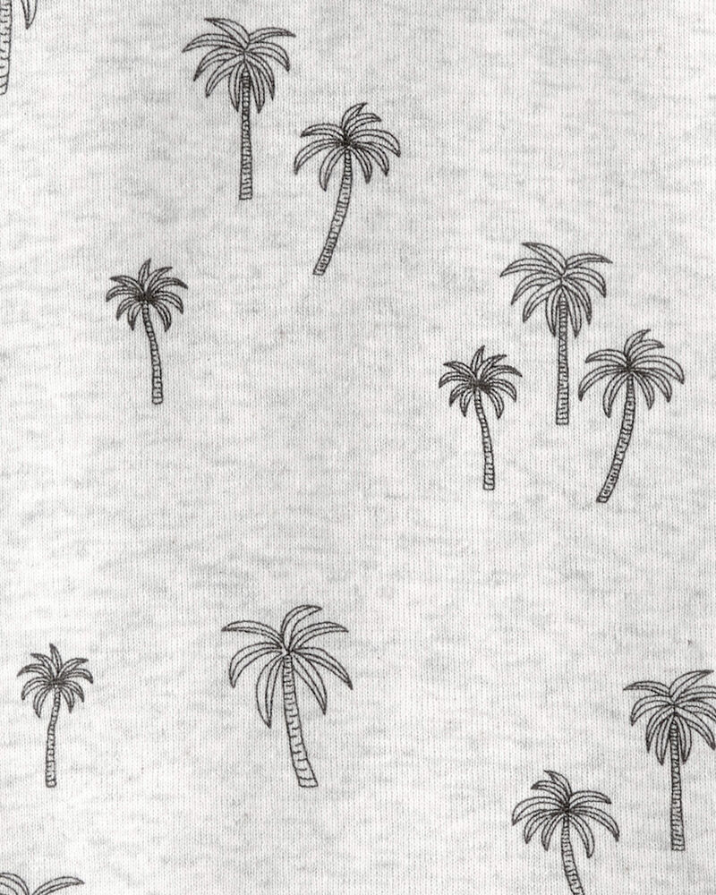 Toddler 2-Piece Organic Cotton Pajamas in Palm Trees, image 3 of 4 slides