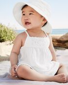 Baby Organic Cotton Gauze Hat, image 3 of 3 slides
