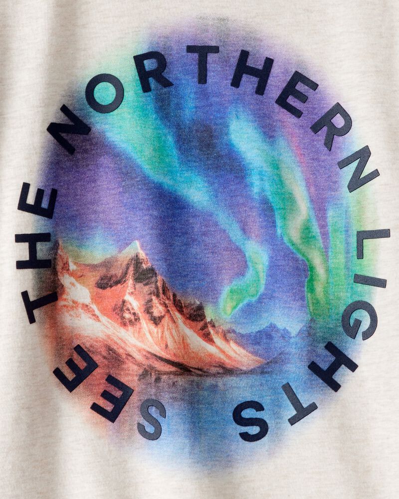 Boys Northern Lights Adventure Graphic Tee - Cream, image 2 of 3 slides