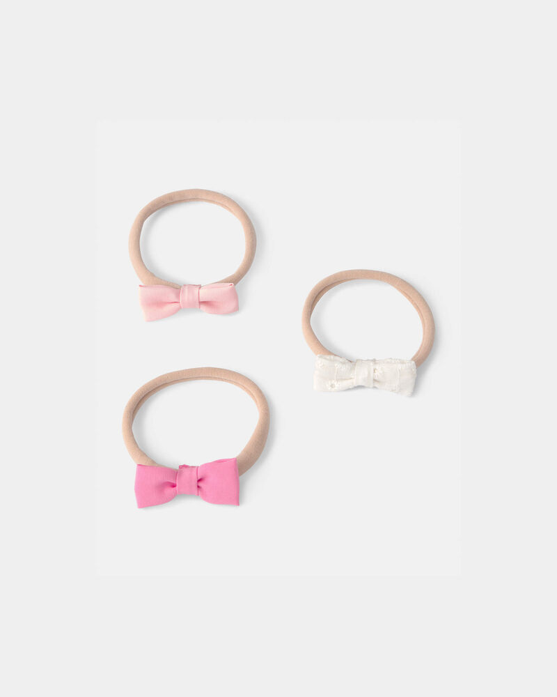 Baby Girl 3-Pack Bow Hair Wraps, image 1 of 1 slides