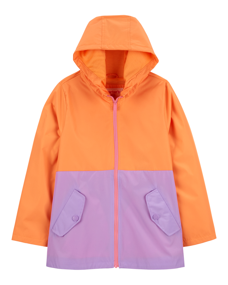 Kid Colorblock Rain Jacket, image 1 of 3 slides
