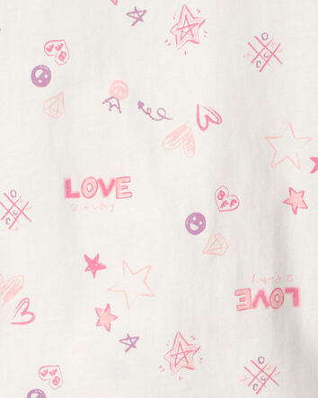 Girls 'Love' Top - Ivory, 