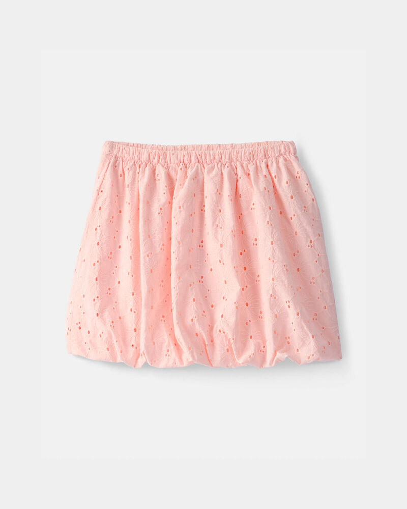 Girls Eyelet Skirt - Pink, image 1 of 3 slides
