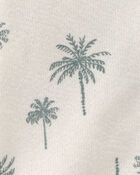 Baby Boy 3-Piece Palm Tree Outfit Set - White/Green, image 5 of 11 slides