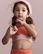Toddler Girl Colorblock Tankini Set - Orange, image 3 of 7 slides