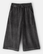 Toddler Girl Ribbed Flare Pants - Black, image 1 of 4 slides