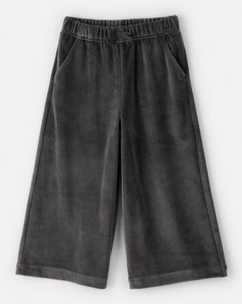Toddler Girl Ribbed Flare Pants - Black, 