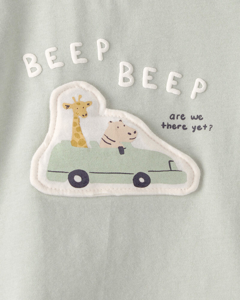 Baby Critter Road Trip Graphic Tee - Green, image 3 of 4 slides