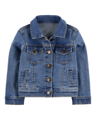 Baby Girl Denim Jacket - Medium Wash, image 1 of 2 slides