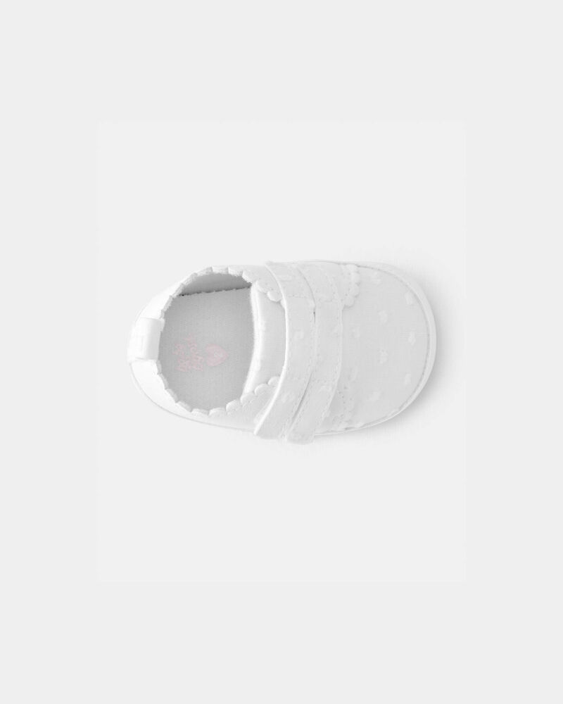 Baby Girl Swiss Dot Casual Shoes - White, image 4 of 6 slides