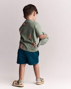Toddler Dog Relaxed Graphic Tee - Green, image 6 of 6 slides