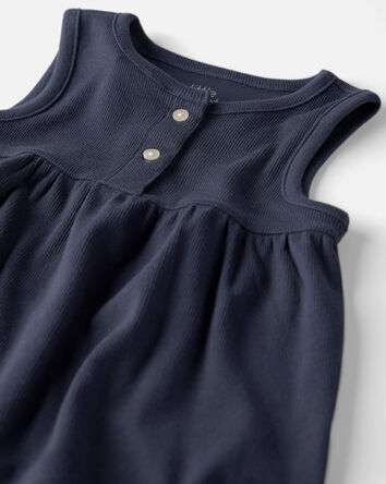 Toddler Girl 2-Pack Organic Cotton Knit Tanks in Meadow Bloom, 