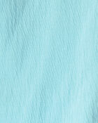 Girls Floral Embroidered Gauze Shorts - Blue, image 4 of 5 slides