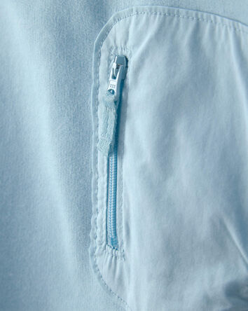 Toddler Boy French Terry Zipper Pullover Sweatshirt - Blue, 