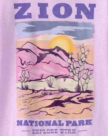 Girls Zion National Park Graphic Tee - Purple, 