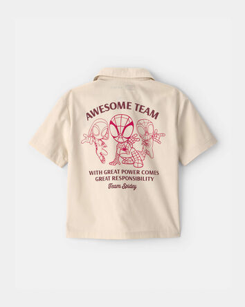 Toddler Boy 2-Piece &copy;Marvel Spider-Man Top & Short Set - Cream, 